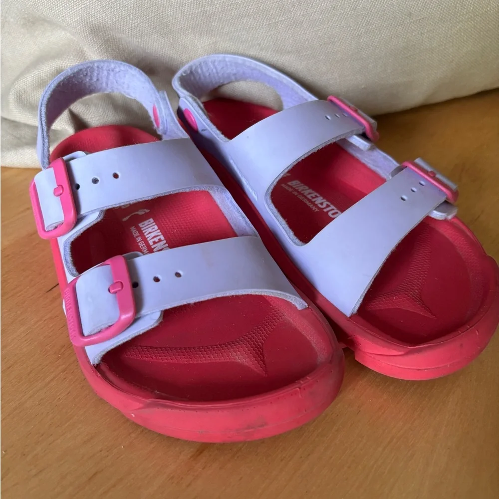 Birkenstock Mogami Sandal Waterproof Pink Adjustable Straps 31 EU 13/13.5 US